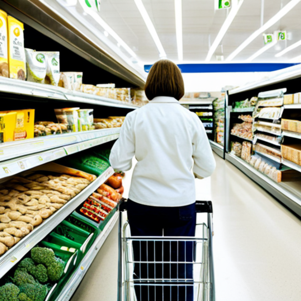가장 인기 있는 대체 플라스틱 소재 10가지 - Starch-Based Packaging**
"A brightly lit grocery store aisle featuring a woman selecting cookies pa...