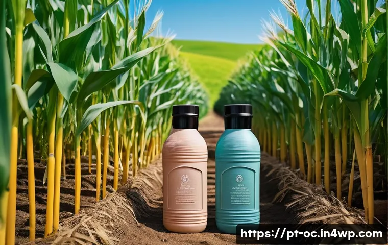 대체 플라스틱 소재 사용 시 유의사항 - **Prompt 1: The Promise of Bioplastics**
"A vibrant and clean natural landscape bathed in warm s...